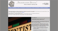 Desktop Screenshot of preservationdental.com