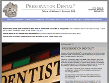 Tablet Screenshot of preservationdental.com